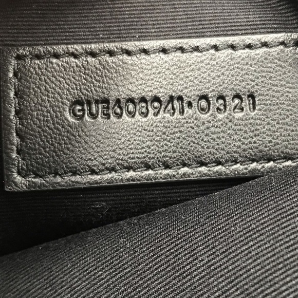 YSL Becky Double Zip Leather Pouch in Warm Taupe - Picture 14 of 17